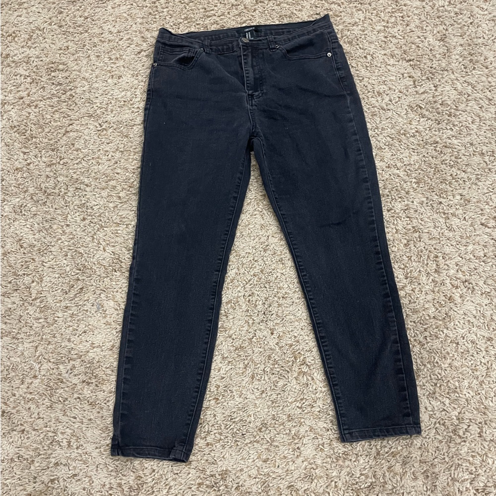 Forever 21 women’s size 30 skinny black jeans denim